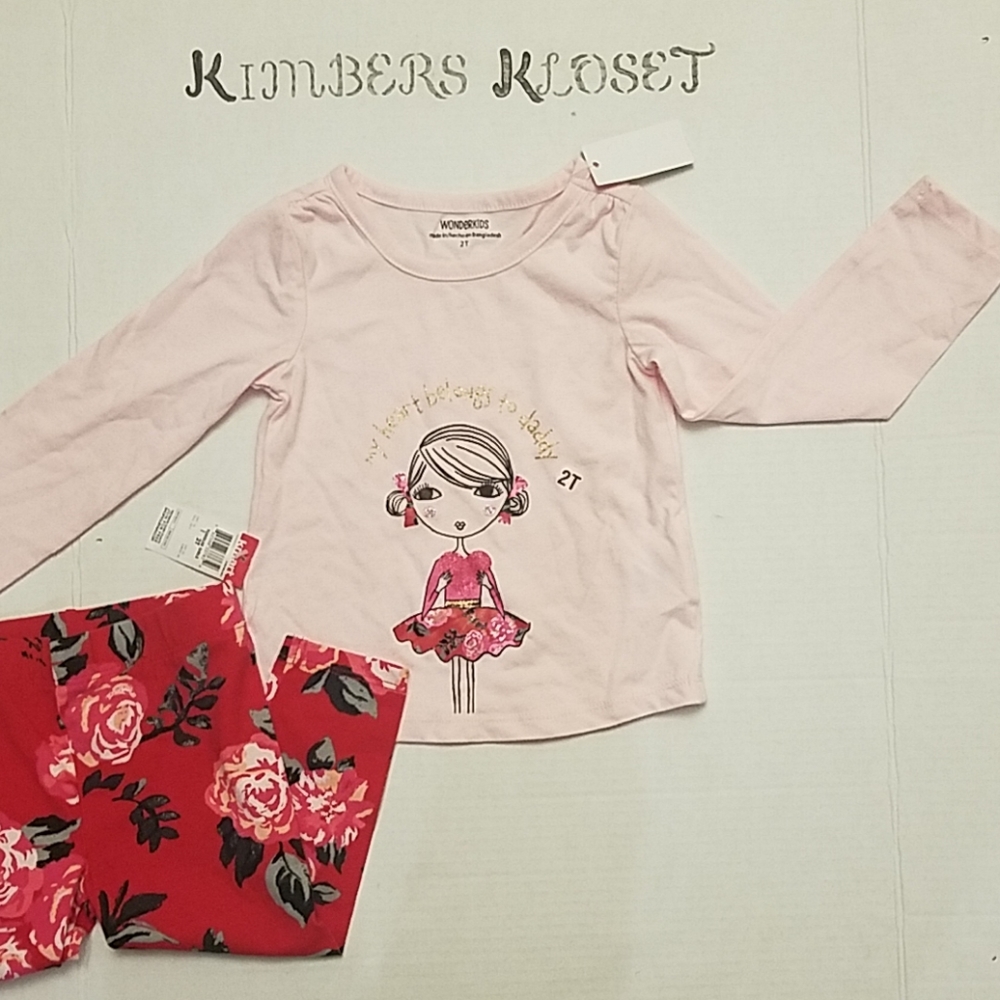 🦄NWT🦄 Wonderkids Matching Outfit size 2T